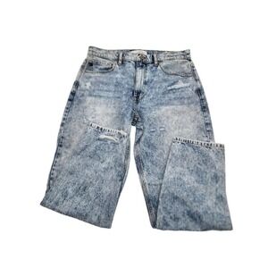 Kancan Harvey Acid Washed Distressed Ultra High Mom Jeans Size 11/29